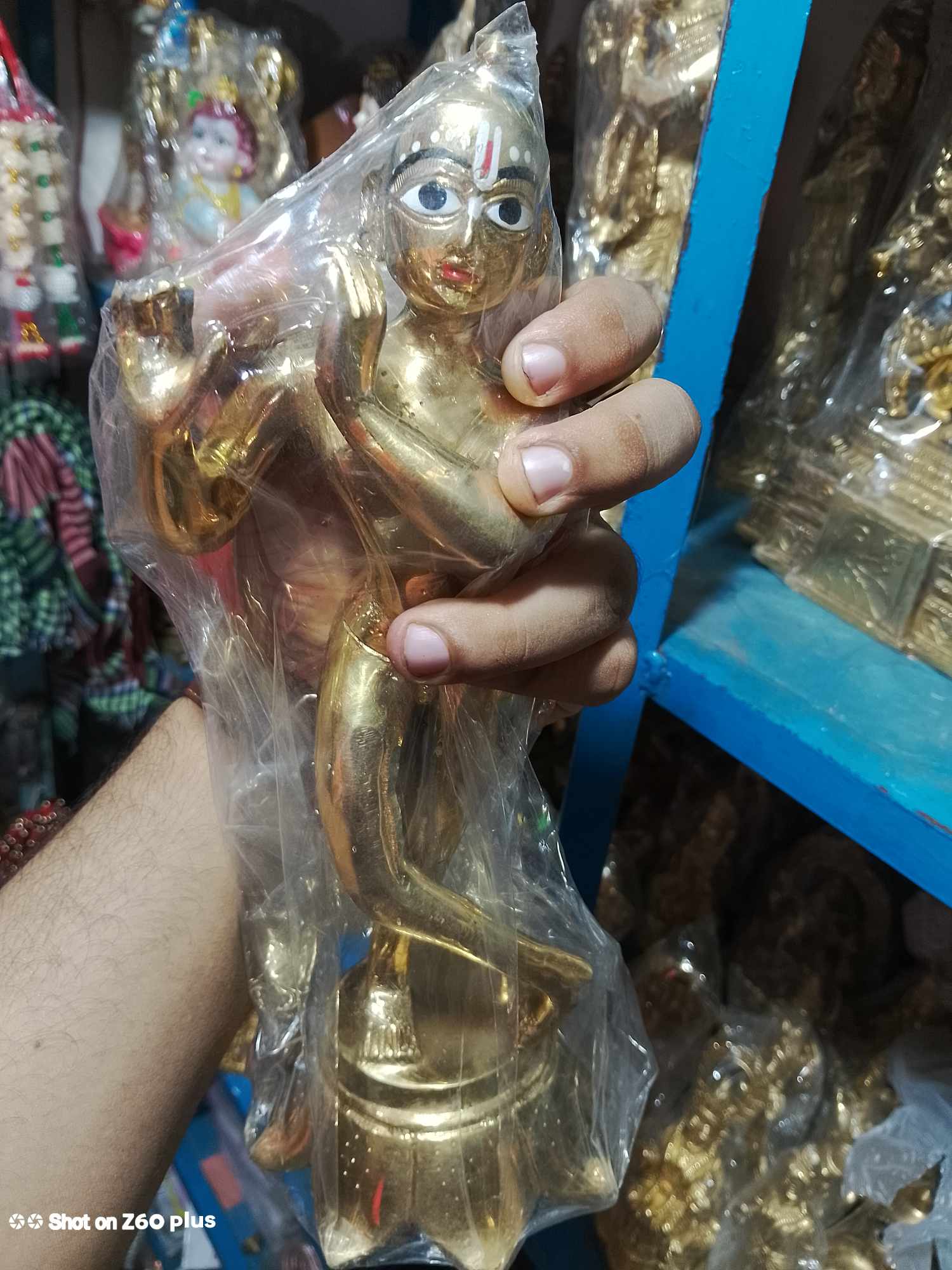 পিতলের রাধা কৃষ্ণ ১ ফুট - Image 3