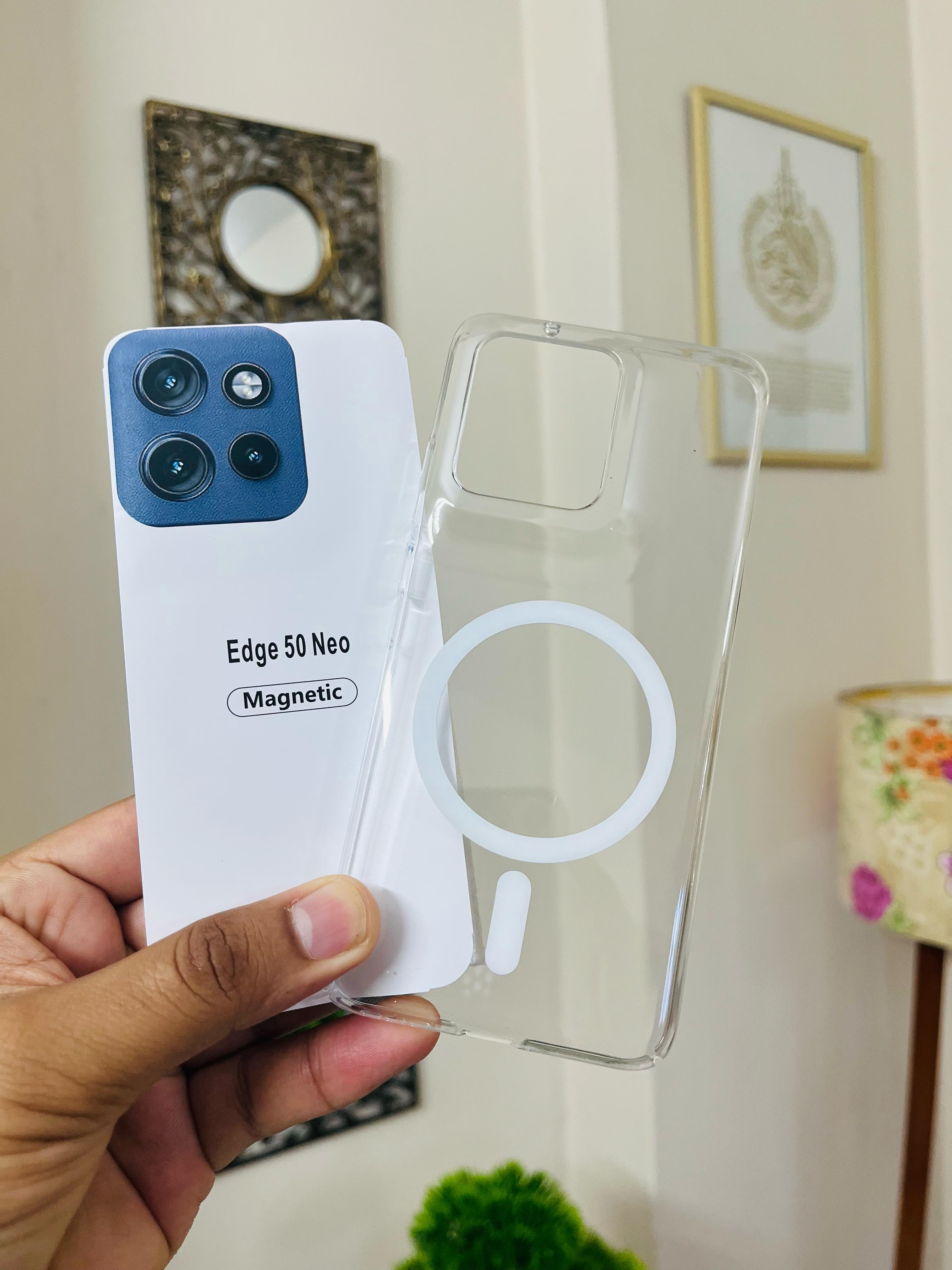 Motorola Edge 50 Neo Back Cover Anti Yellow With Magsafe Design