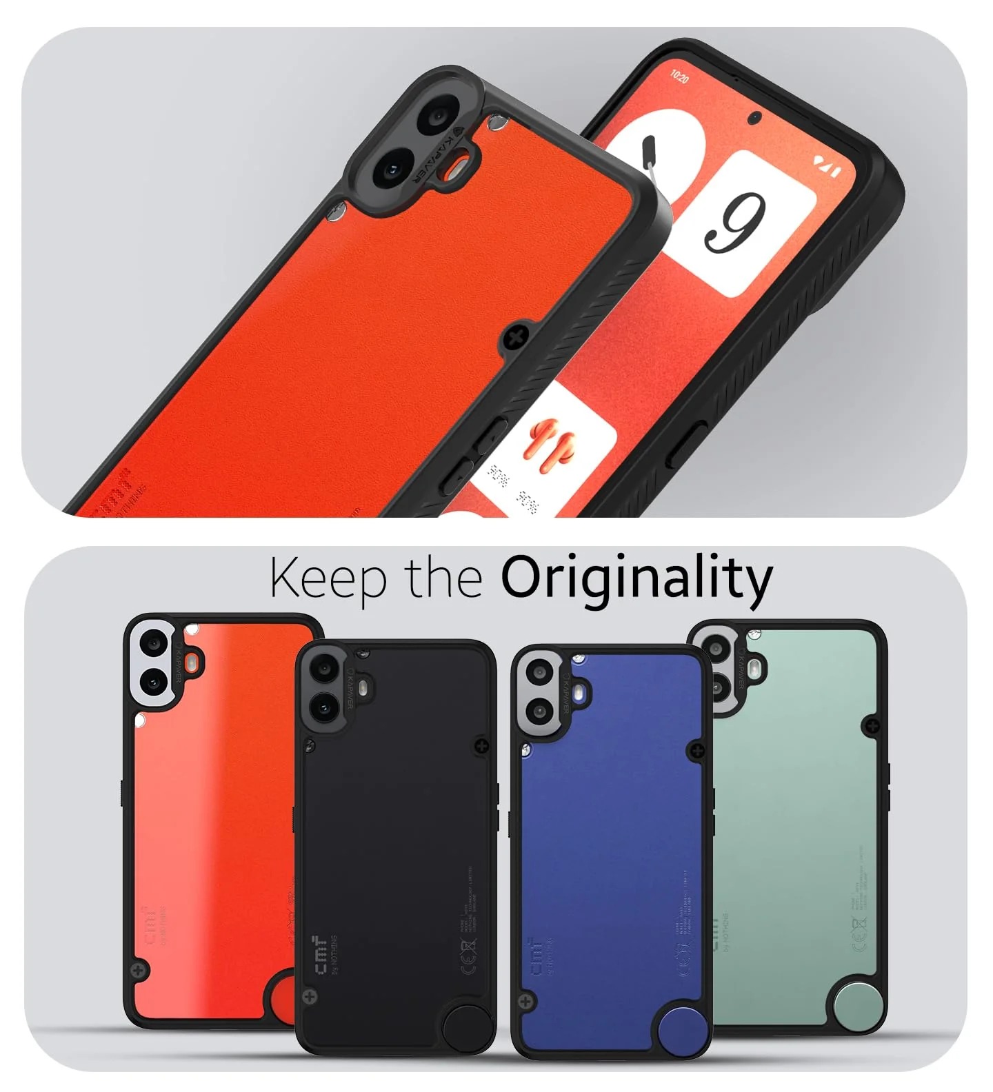 Q Series CMF 1 Phone Case Back Cover Hard Transparent Anti Yellow