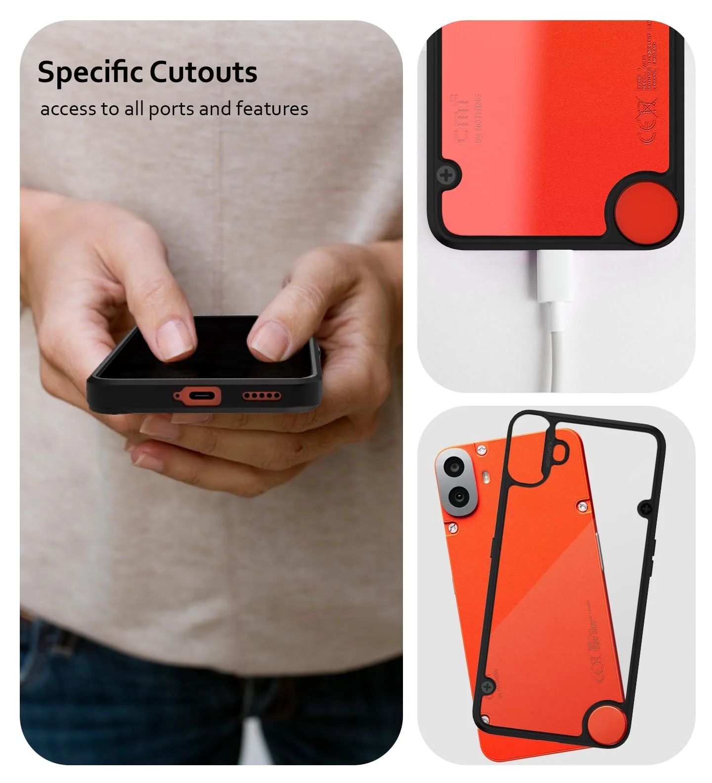 Q Series CMF 1 Phone Case Back Cover Hard Transparent Anti Yellow_img_3