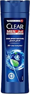 CLEAR Shampoo for men, anti-dandruff shampoo, Cool Sport Menthol, 100% Dandruff-free hair^ & Nourished Scalp, 350 ml