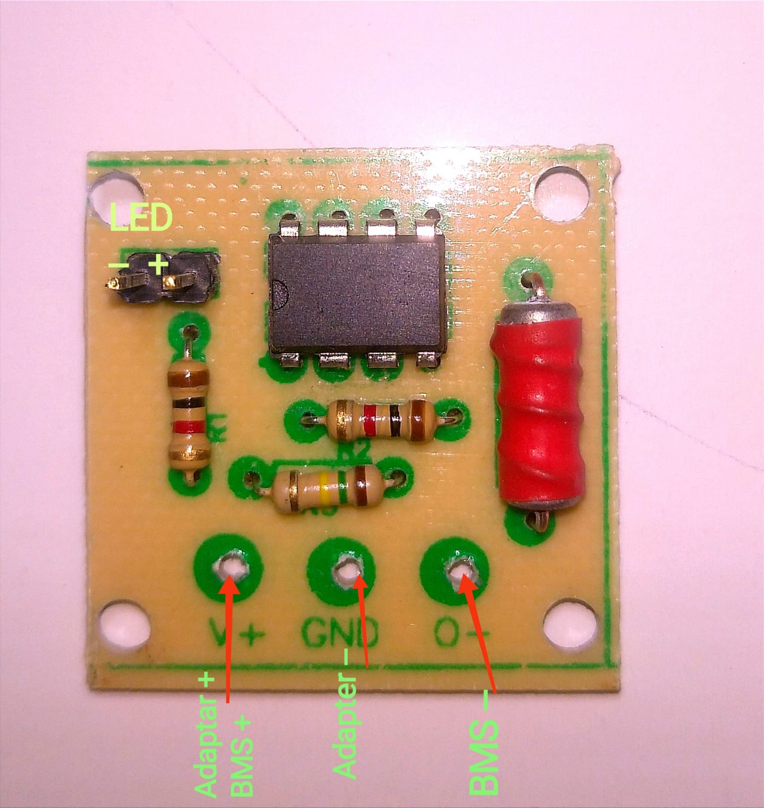 Lithium-Ion Battery Charging Indicator PCB Module (7.2V–21V) | Auto LED Cut-Off | 2S–5S Li-Ion Pack Monitor | Up to 5A Load