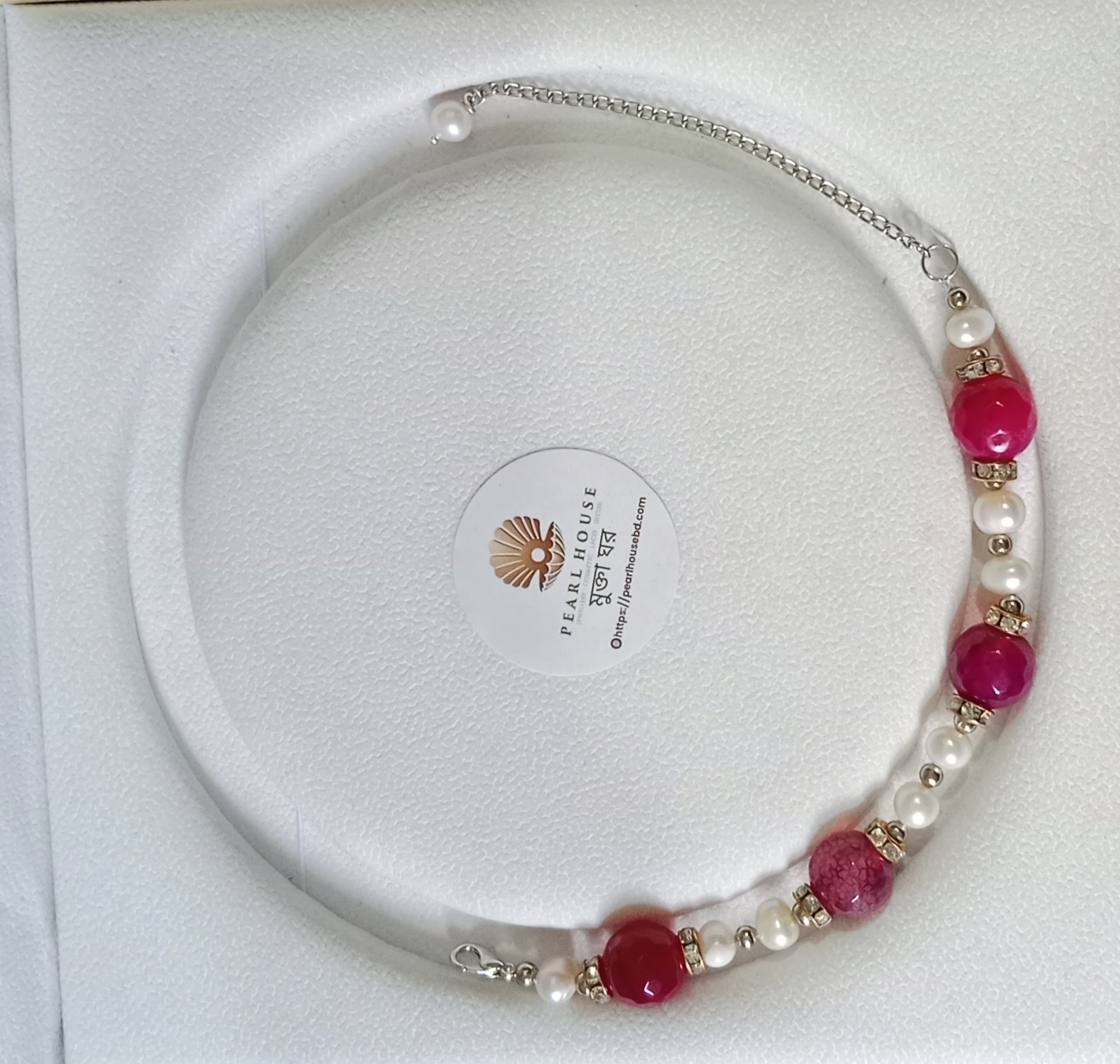 Pearl & marble stone combination Bracelet_img_1
