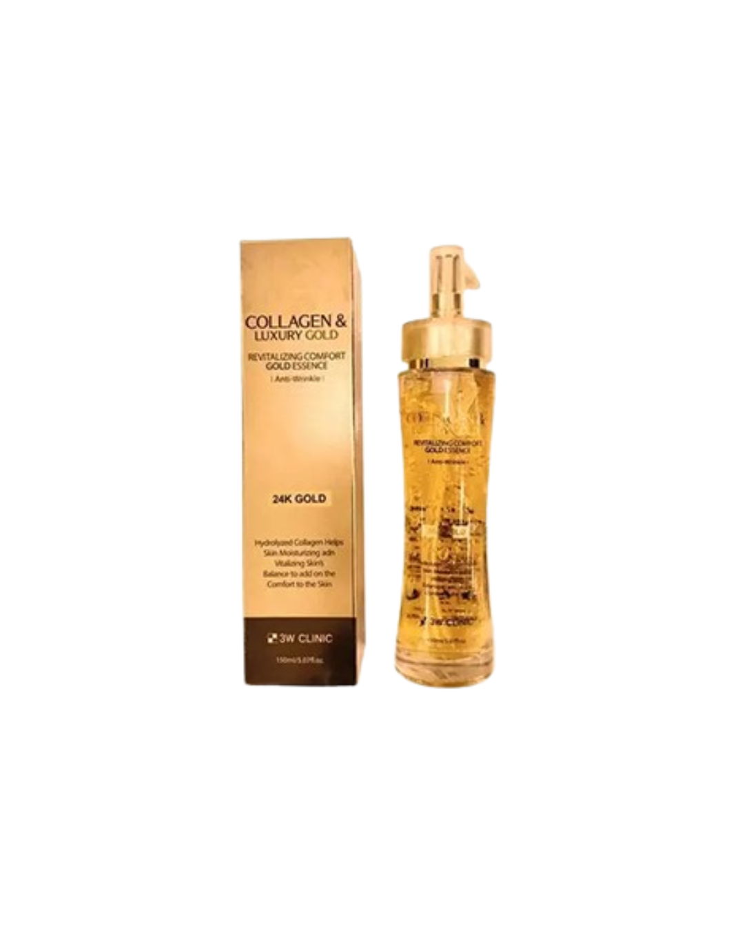 3W CLINIC Collagen & Luxury 24K Gold Essence 150ML_img_1