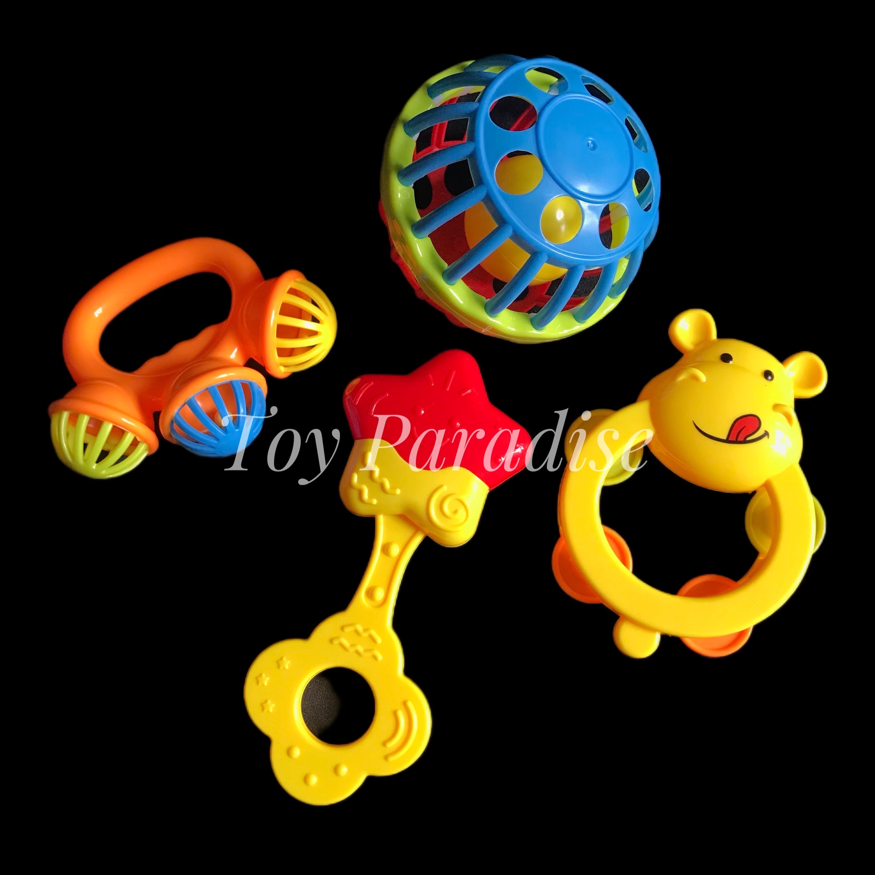 4pcs Baby Rattles Set