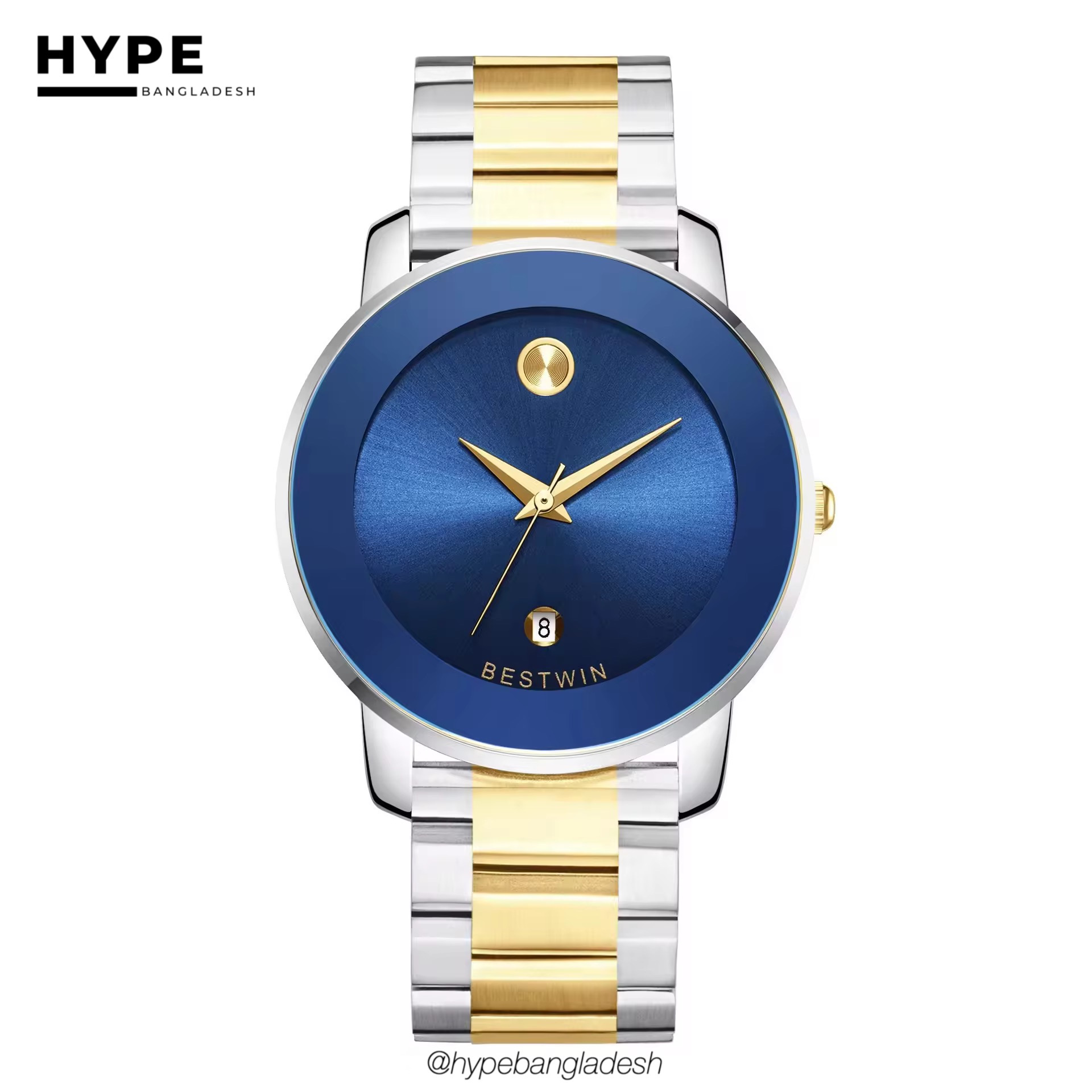 Bestwin BW163 Stainless Steel Watch (Blue Dial)_img_5