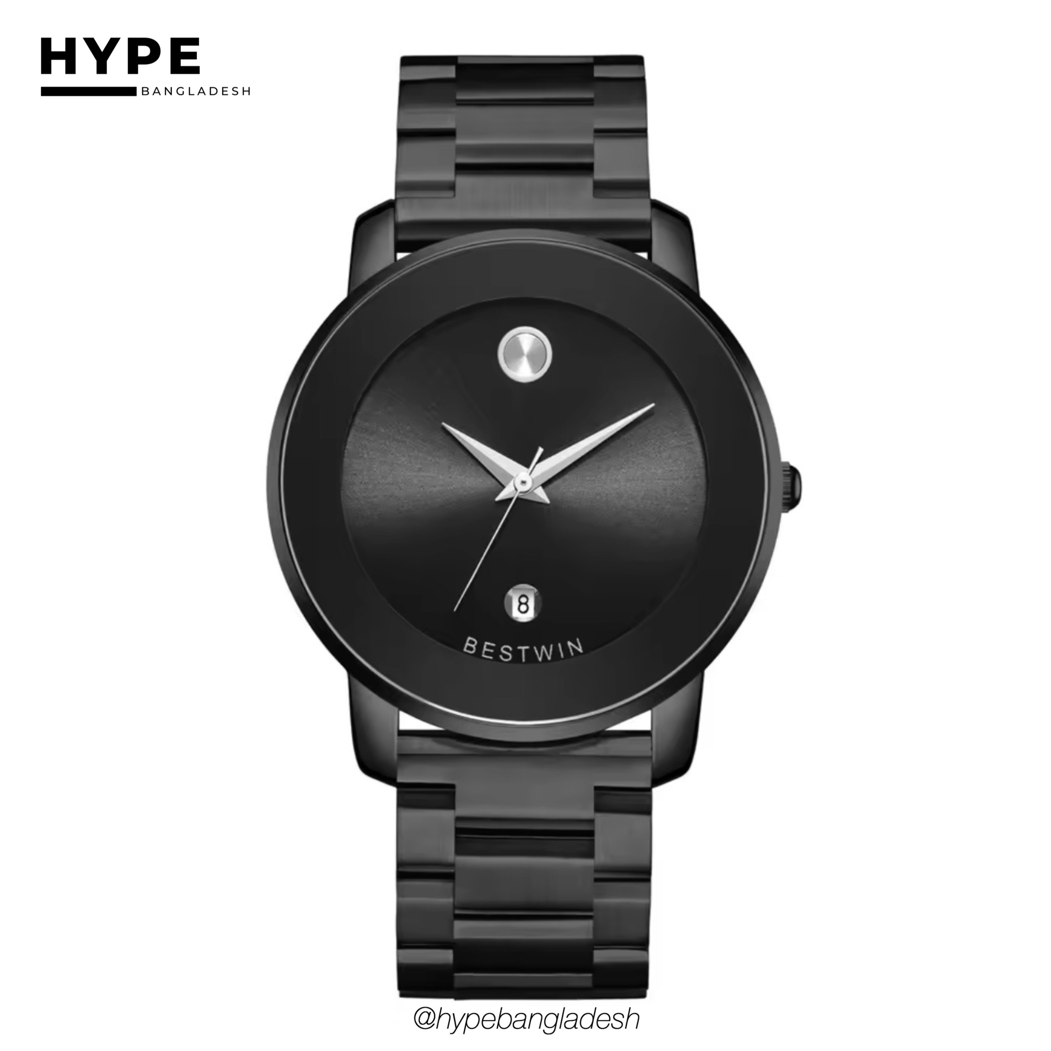 Bestwin BW163 Stainless Steel Watch (All Black)_img_5
