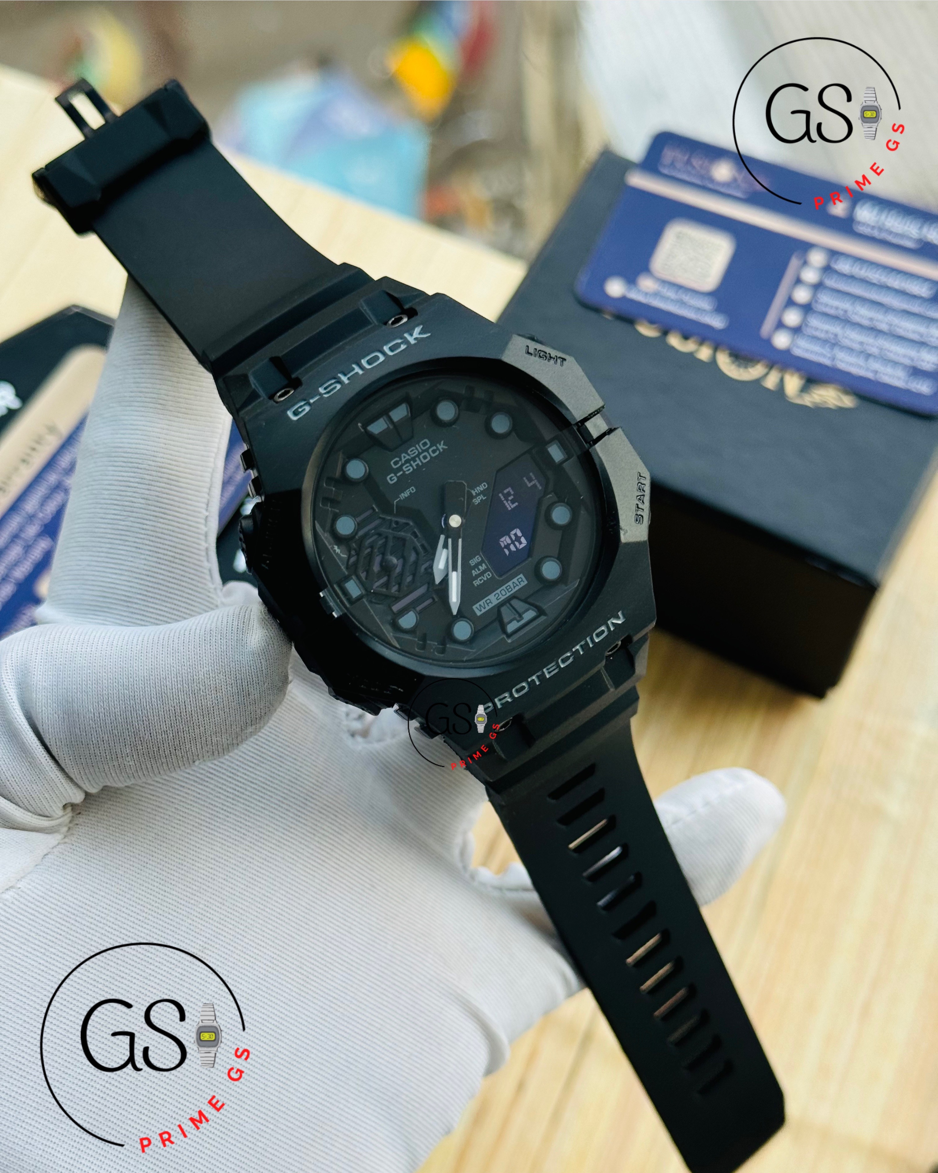 Gshock Full Black Tripple Timer 48 mm Dial AA Grade Gshock Watch