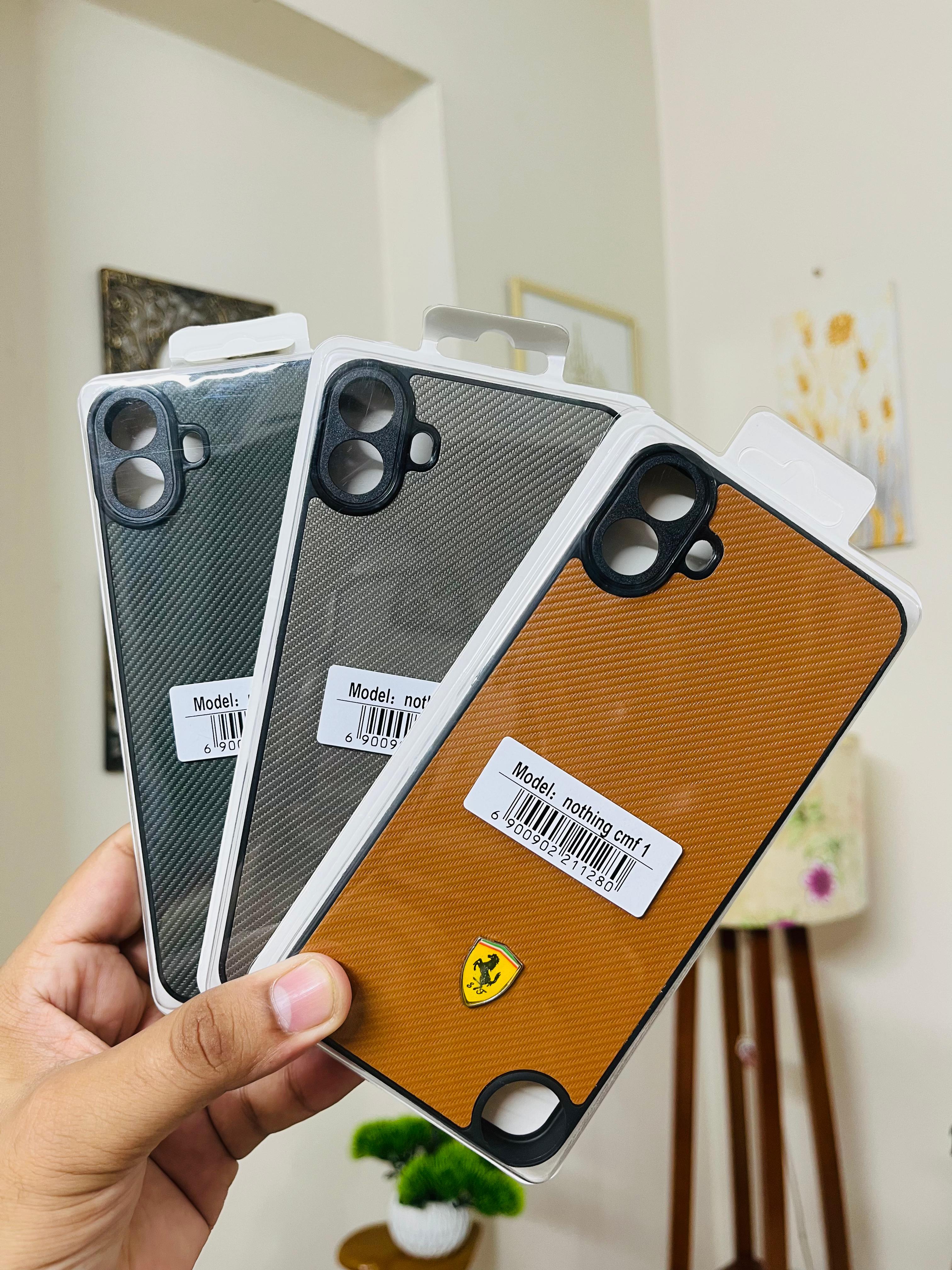 CMF Phone 1 Back Cover Carbon Fiber WIth Logo Design Premium Phone Back Cover_img_0