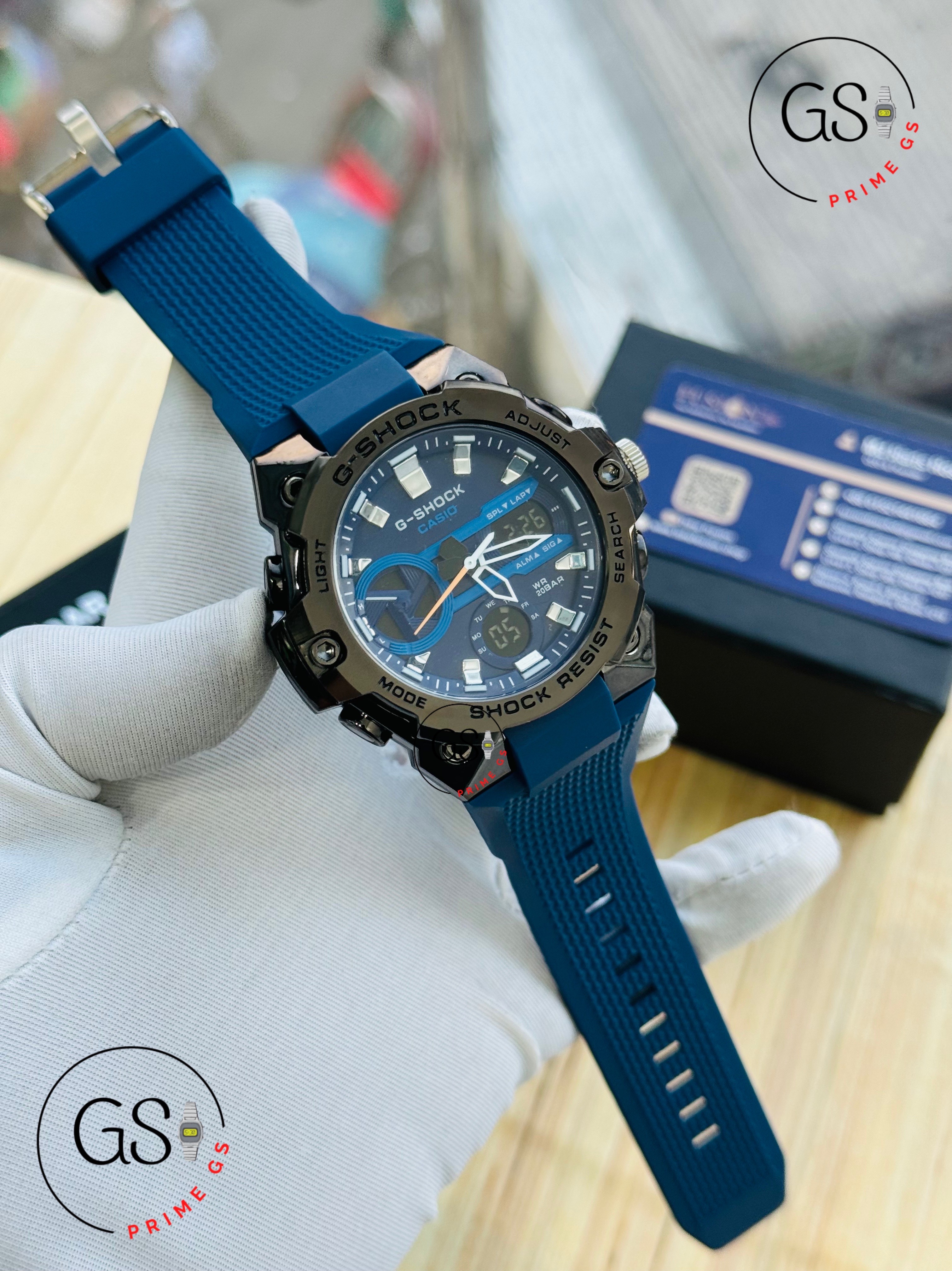 G-Shock Metal Blue 44mm Dual Timer AA grade Gshock Watch