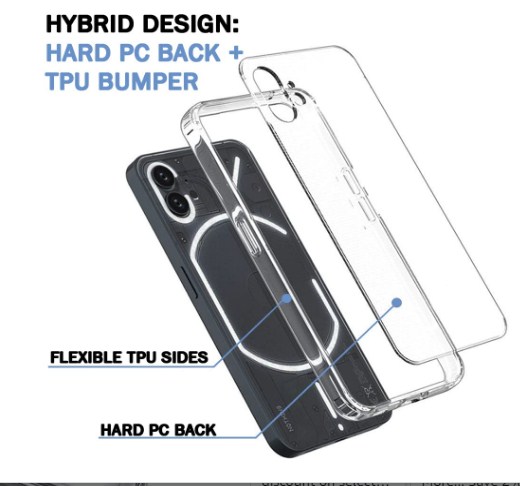 Anti Yellow Hard Back Case For Nothing Phone 1