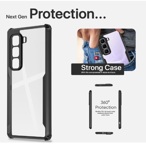 Infinix Hot 50 Pro Plus Back Cove XunddFusion ShockProf Phone Case_img_2