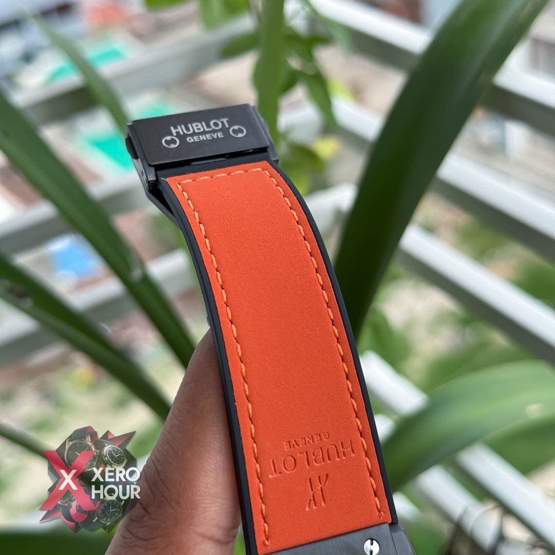 Hublot Classic Fusion Watches Chronograph | Velvet Orange belt -Orange dial_img_3