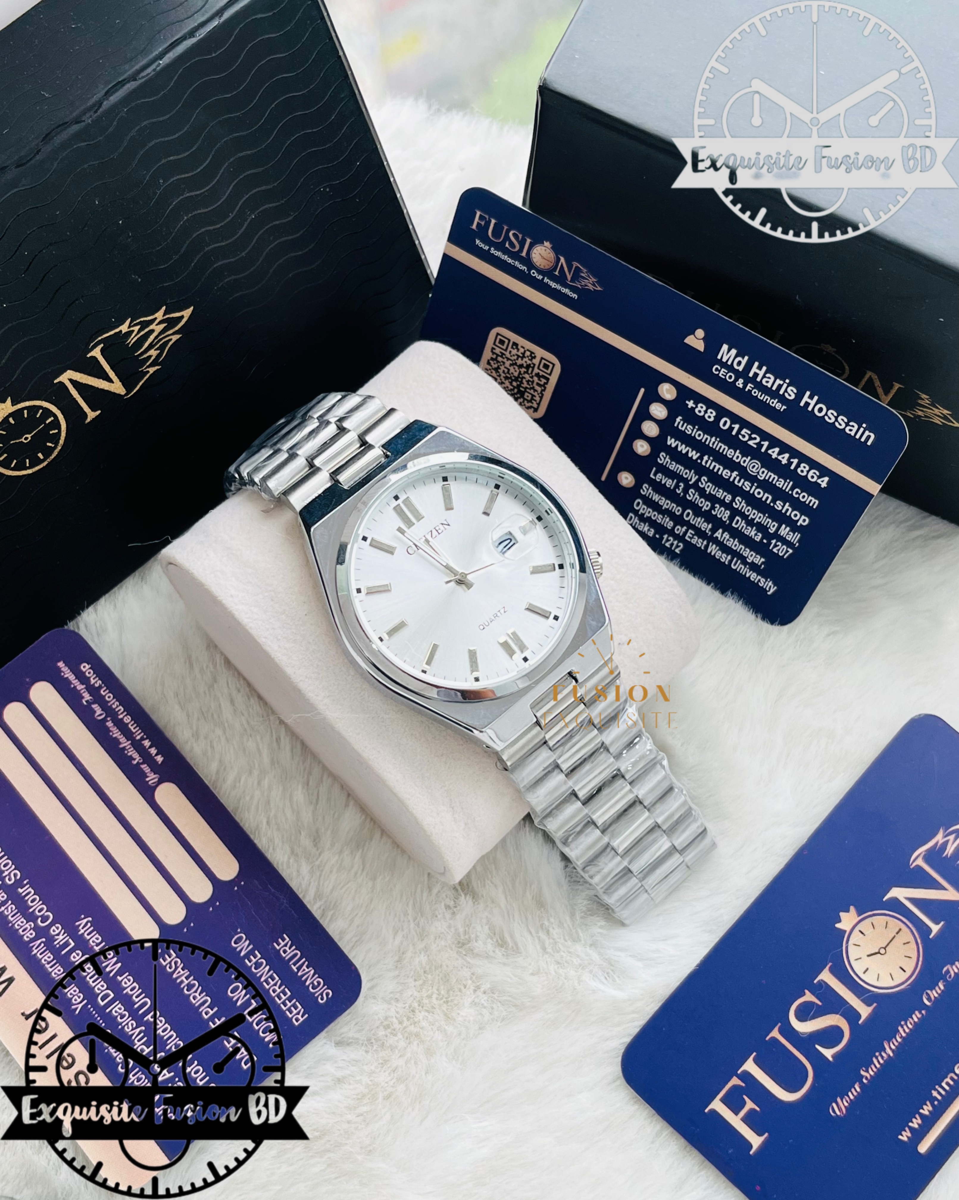 Citizen Tsuyosa Silver White Dial Watch (AA Grade)
