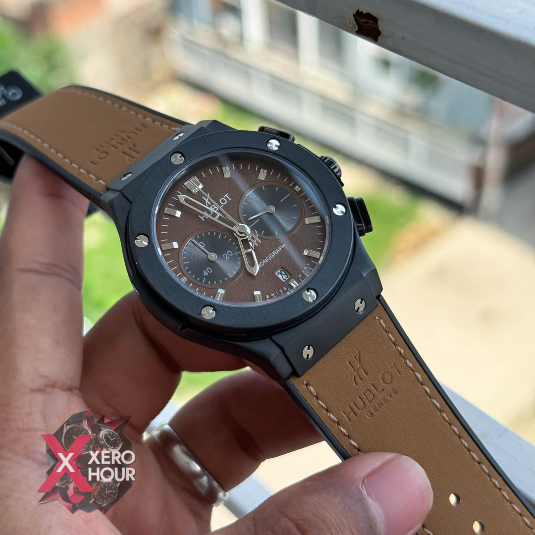 Hublot Classic Fusion Watches Chronograph | Velvet brown Belt Brown Dial_img_2