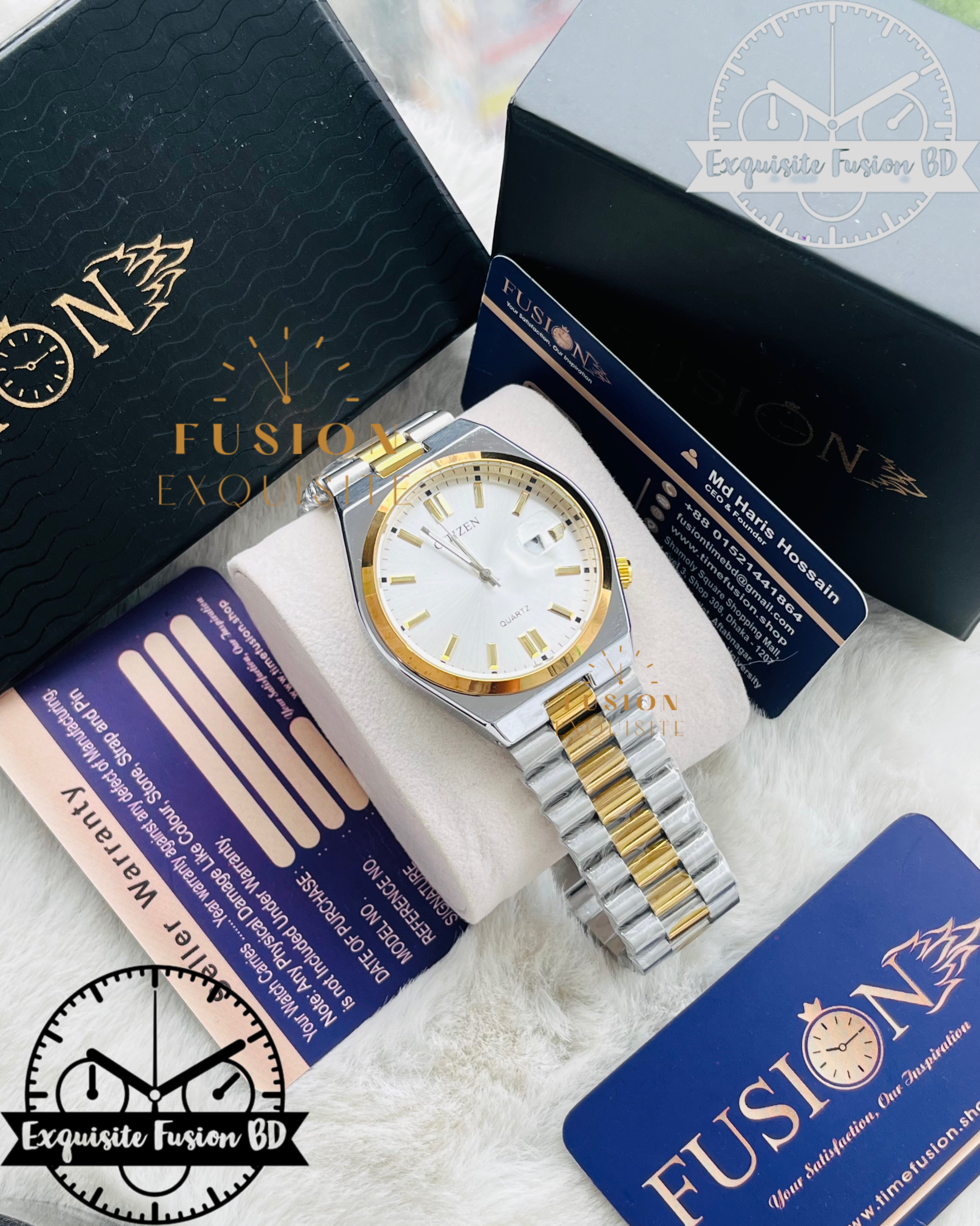 Citizen Tsuyosa Dual Tone White Dial Watch (AA Grade)