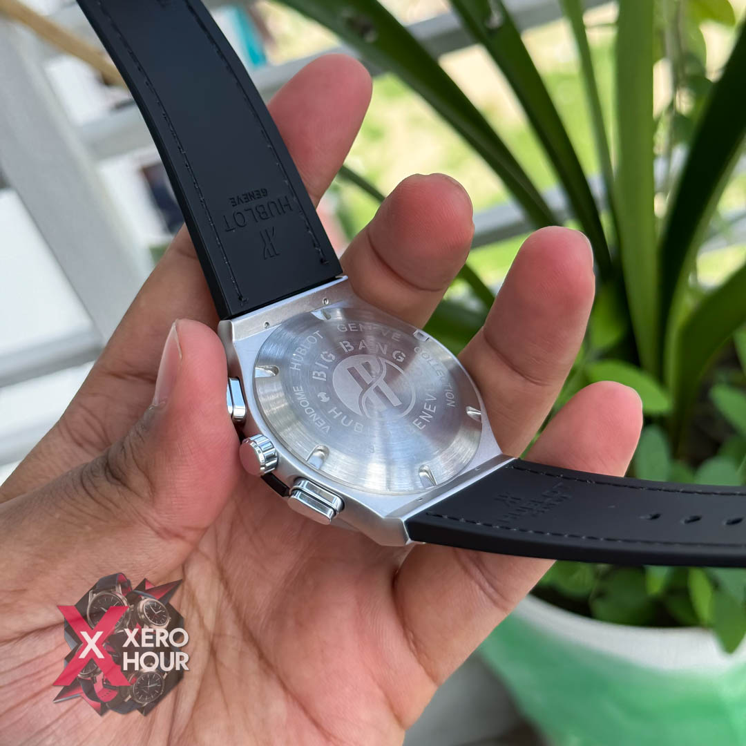 Hublot Classic Fusion Watches Chronograph | Velvet Black belt White Dial_img_1