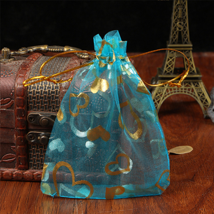 13x18cm Big Size Heart Shaped Gift Pouch bag 5x7inc_img_3