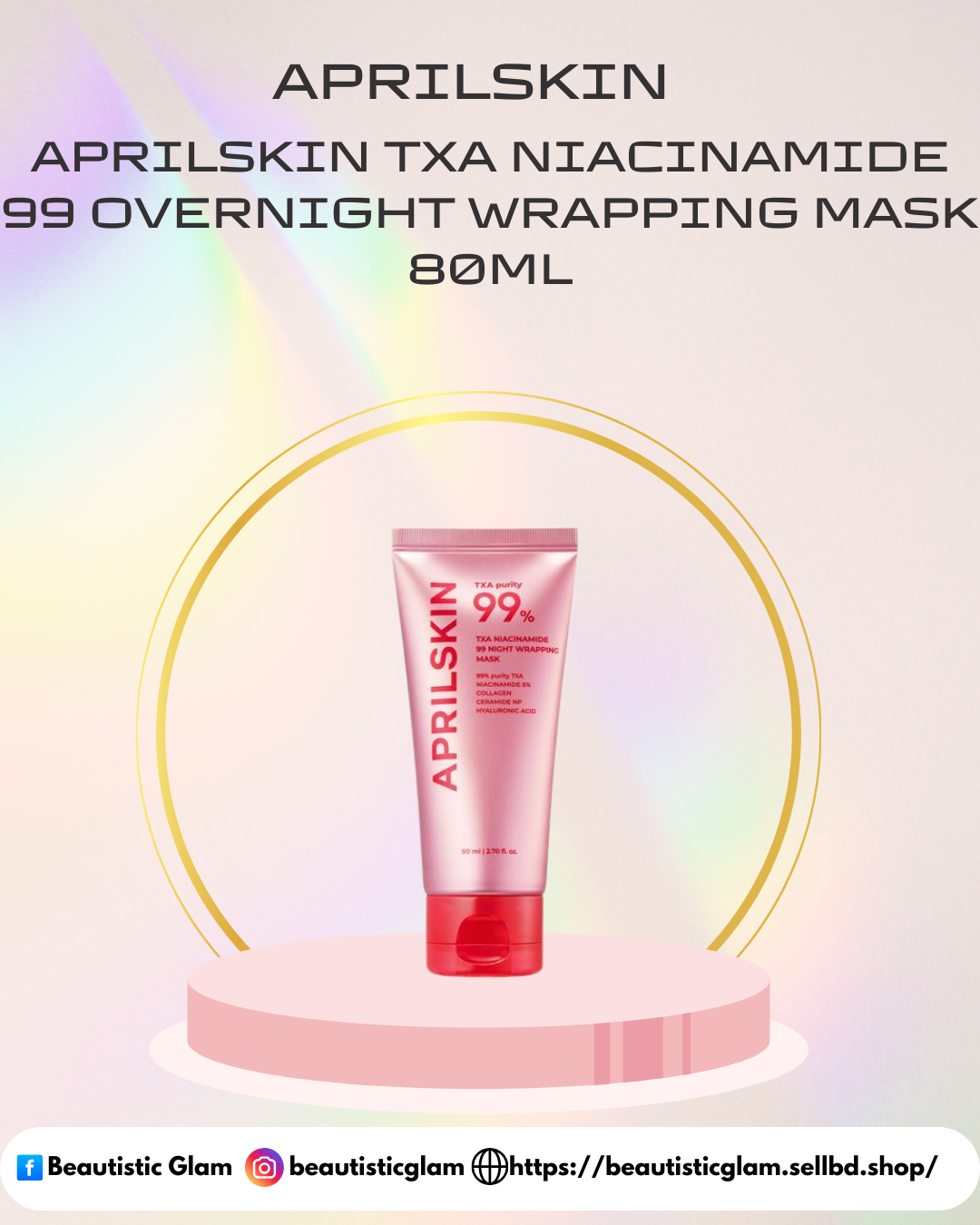 APRILSKIN TXA Niacinamide 99 Overnight Wrapping Mask 80ML
