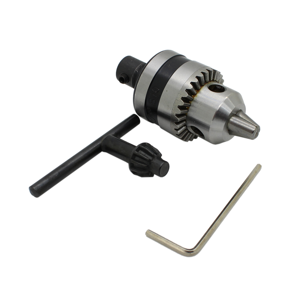 0.6–6mm Mini Drill Chuck Adapter for 775 Motor | B10 3-Jaw Precision Chuck with 6mm Shaft Connector – DIY Tools