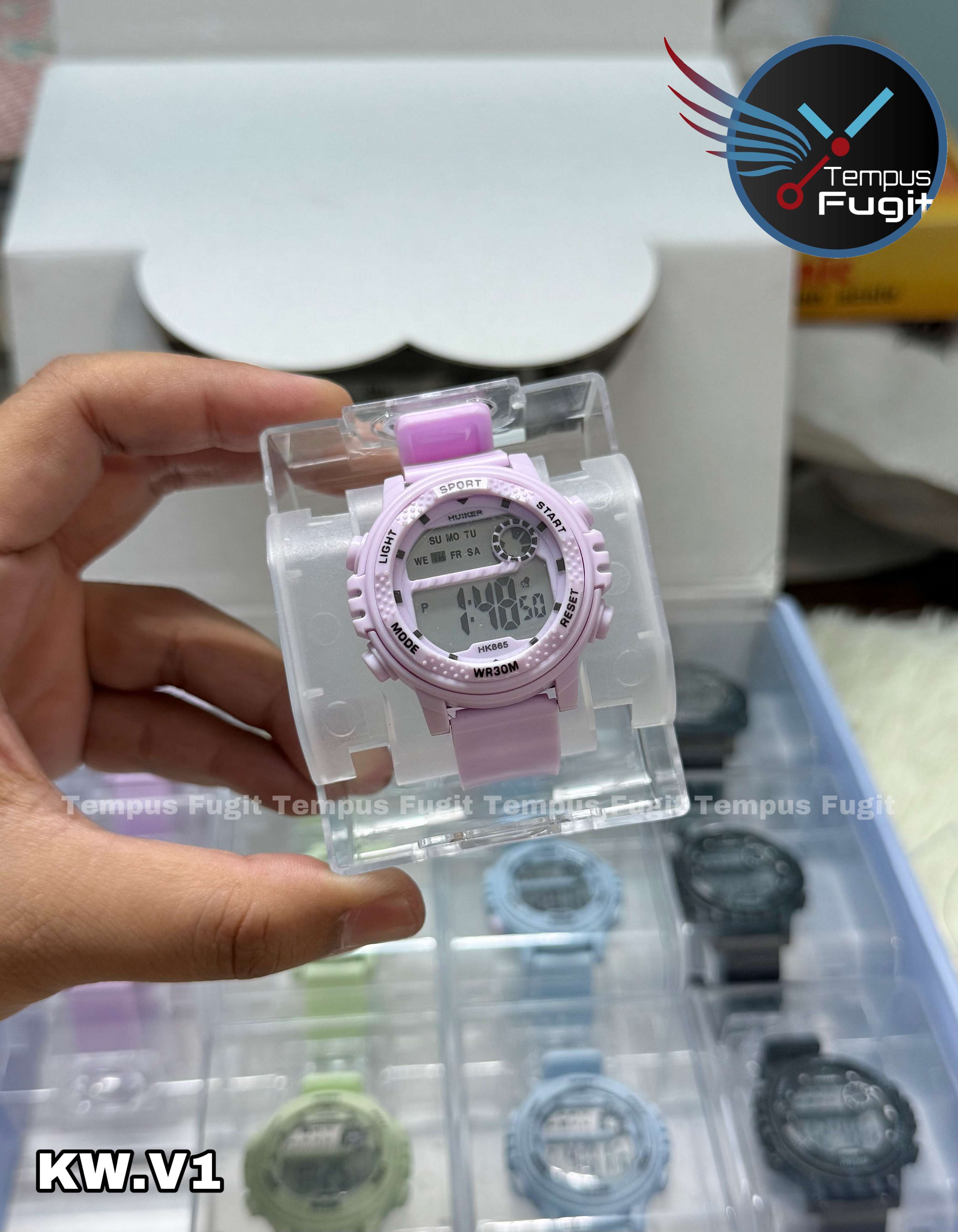 KW.V1 Kids watch from Huiker- purple_img_0