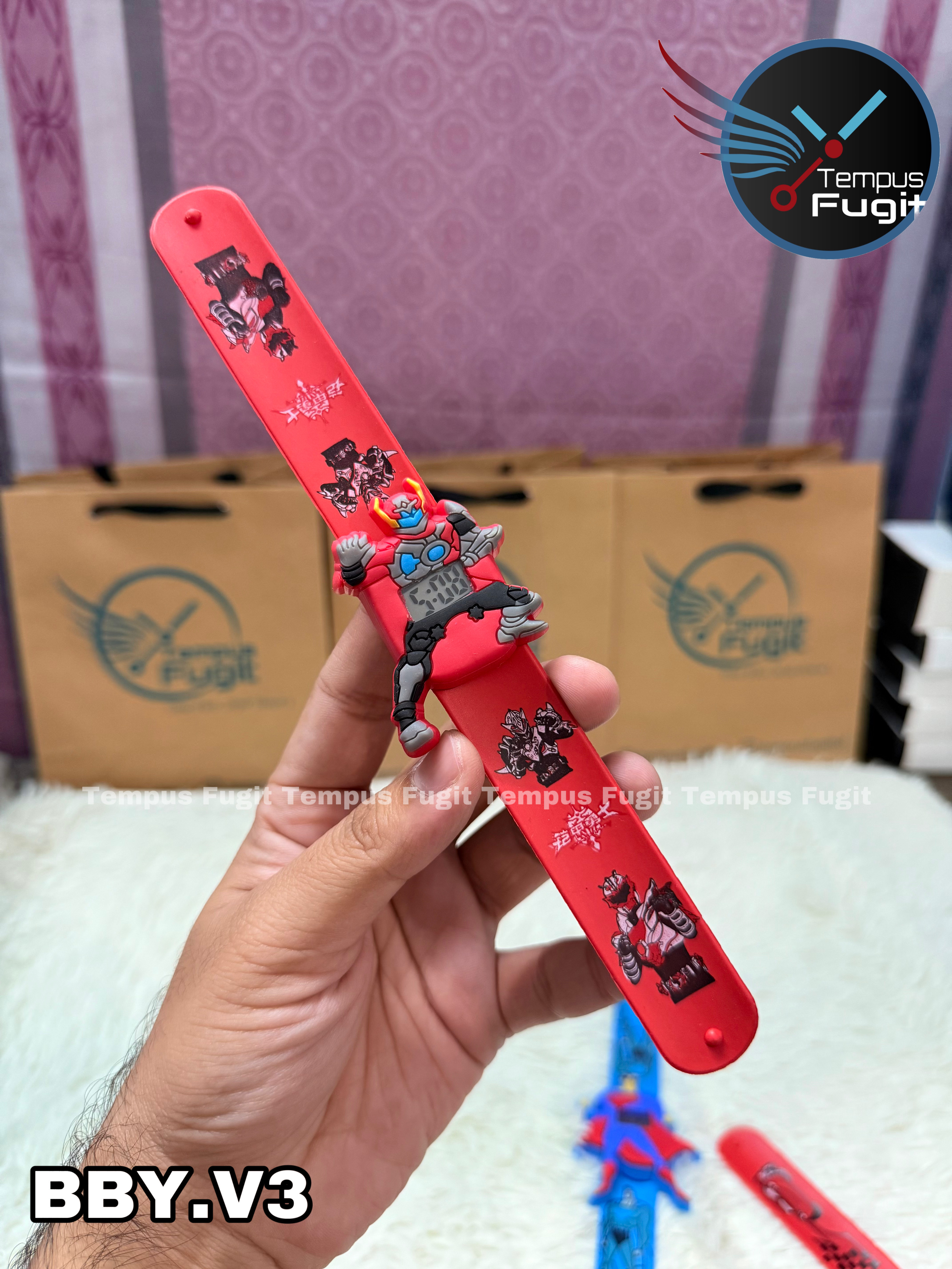 BBY.V3 Baby watch with flexible belt- Character in red belt)_img_0