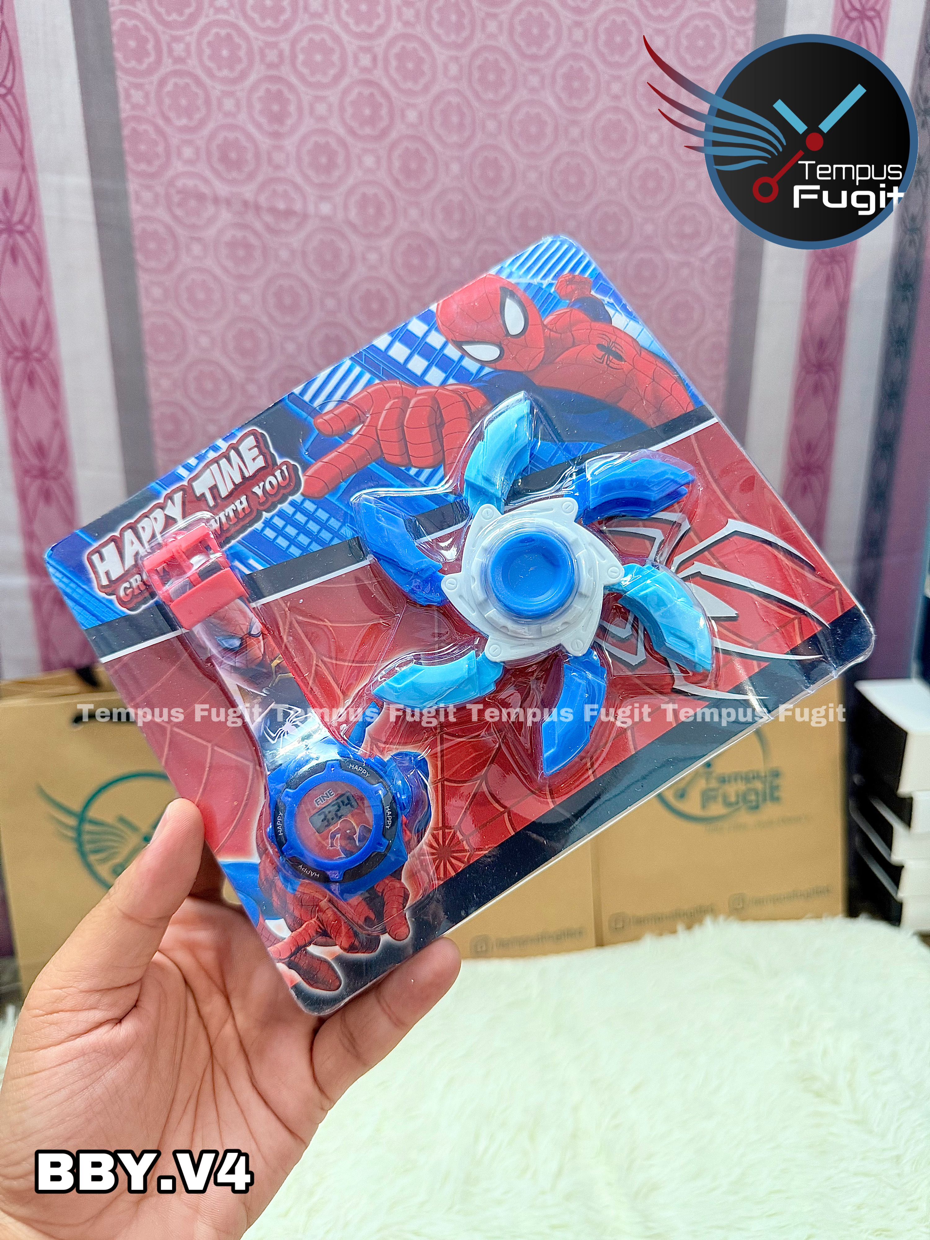 BBY.V4 Baby Watch with fidget spinner- spiderman_img_0