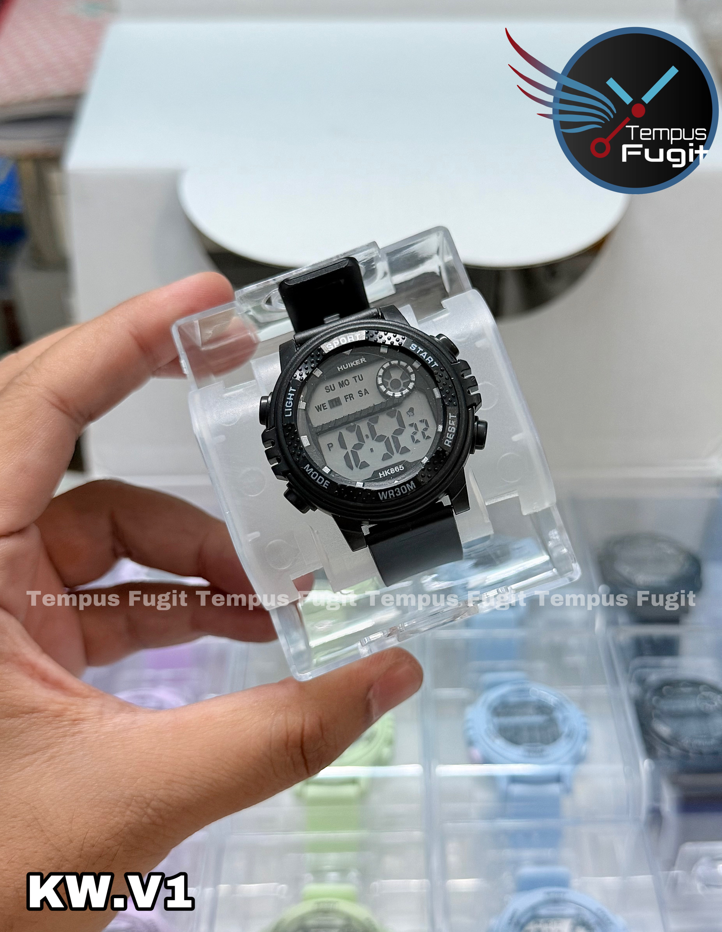 KW.V1 Kids watch from Huiker- Black_img_0