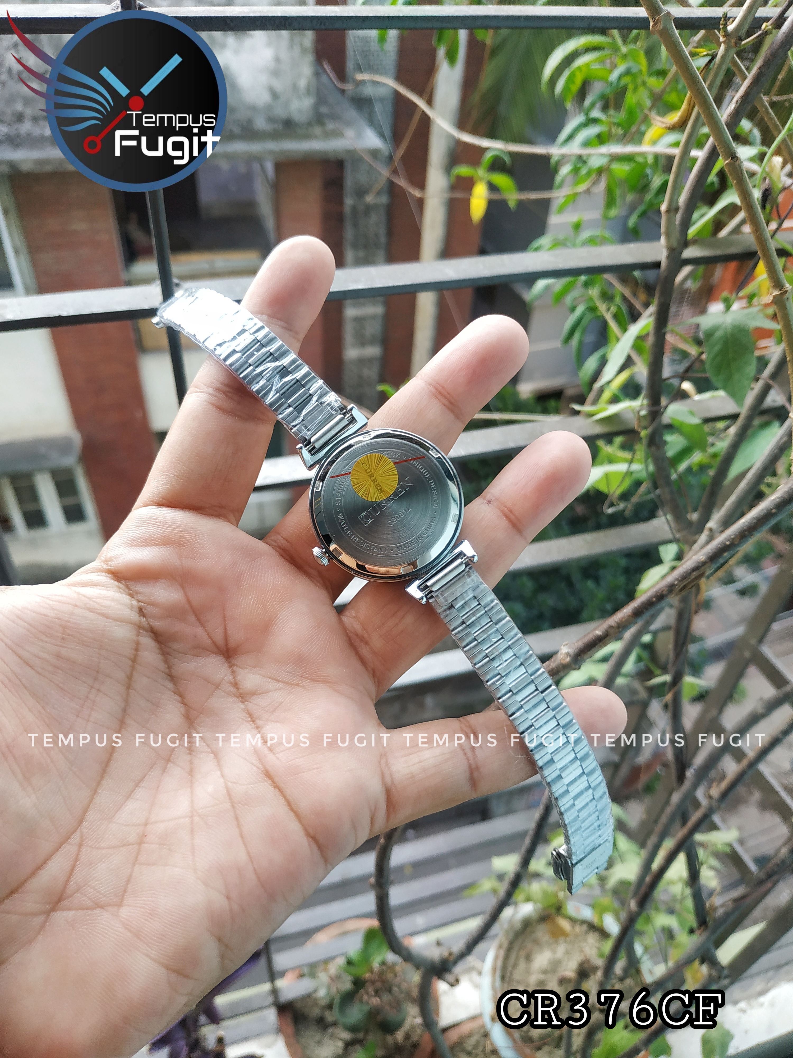 Curren 9081 Ladies Chain Watch- Pink Dial- Silver Bezel- Silver Chain- TF Code CR376CF_img_6