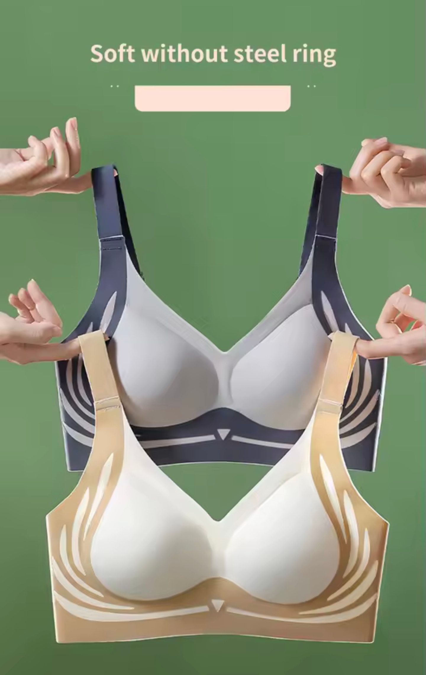 Women Gravity Defying Lift Push Up Bras No Underwire Gather Anti Sagging Shaping Comfortable Seamless Sports Oriented Underwear_img_14