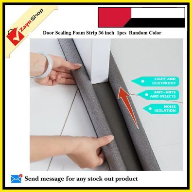 Door Sealing Foam Strip 36 inch use for Under Door Guard  1pcs Random Color_img_2