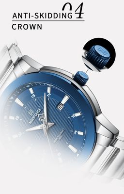 Naviforce 8029 Gents Chain Watch - Blue Dial- Blue Bezel- Silver Chain- TF Code NF813CM_img_6