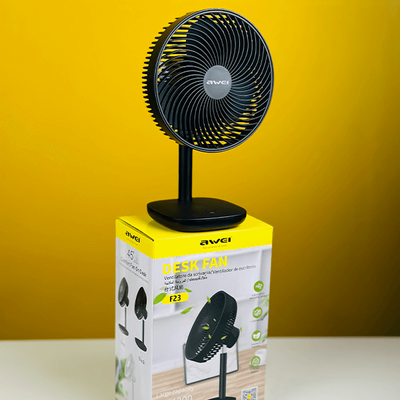 Awei F23 Mini Portable Usb Rechargeable Desk Fan_img_3