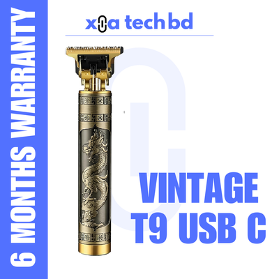 Vintage T9  Usb type c Professional Hair Trimmer for Men_img_0