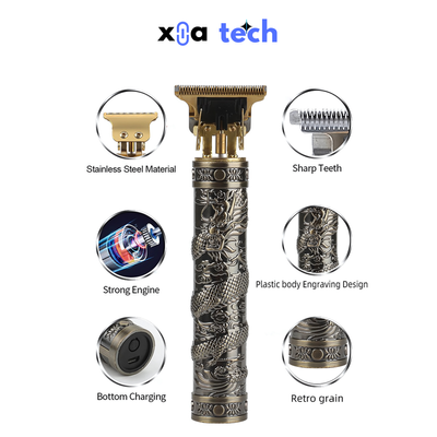Vintage T9  Usb type c Professional Hair Trimmer for Men_img_2