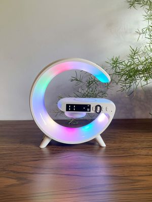 G63 Smart Clock with RGB Light, Bluetooth Speaker, and Wireless Charger_img_3