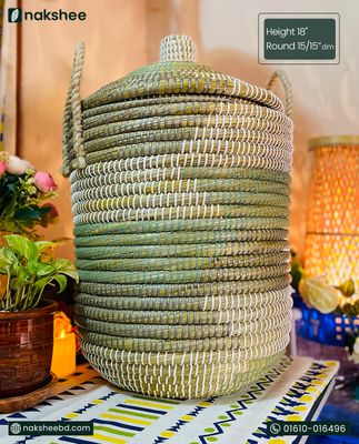 Kaisa Grass Storage busket specially laundry basket_img_0
