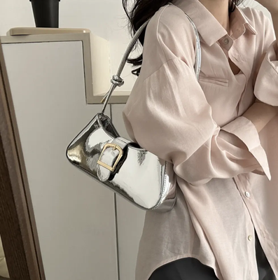 2025 Chic Top-Selling PU Shoulder Bag – Women’s Luxury Crossbody & Shoulder Bag | Bright Color Buckle Design | Party Purses_img_6
