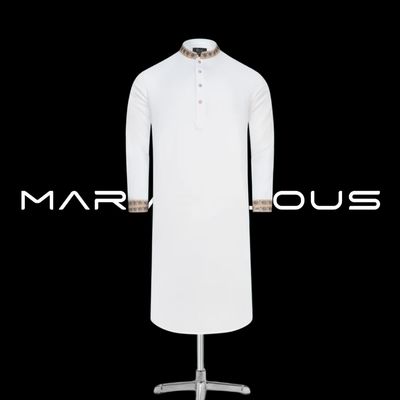 Luxury Cotton Panjabi- White_img_0