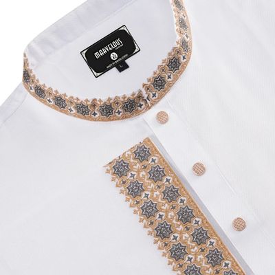 Luxury Cotton Panjabi- White_img_1