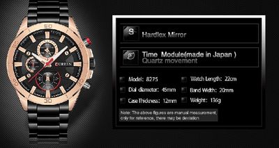 Curren 8275 Top Brand Watch - Waterproof Men's Watch for Men_img_6