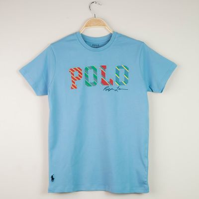 RL Combed COtton T-shirt Sky Blue_img_0