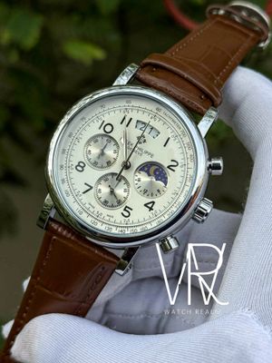 PATEK PHILIPPE MOONPHASE BROWN BELT WHITE DIAL_img_0