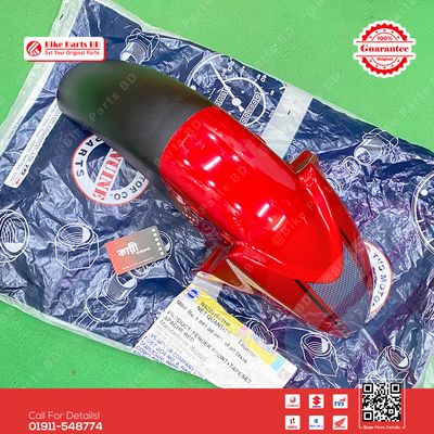 Mudguard (Glossy Red Color)-N92201602HF for TVS RTR 2V 160cc bike._img_0