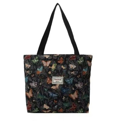 Unique Canvas Bag with Elegant PatternLarge Capacity Material: Canvas FabricOrigin: Mainland China_img_4