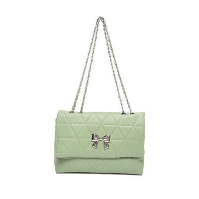 Fashion Tempertment Bow Shoulder Popular BagSize: 22*14*7.5 CmMaterial: PUBrand New - High Quality_img_4