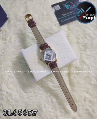 OLEVS 6898 Ladies Belt Watch- Blue Dial- Golden Bezel- Leather Color Belt- TF Code OL656BF_img_9