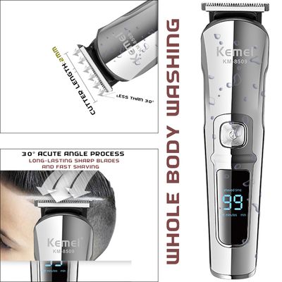 Kemei KM-8509 Waterproof Hair Clipper and Beard Trimmer for Men_img_1