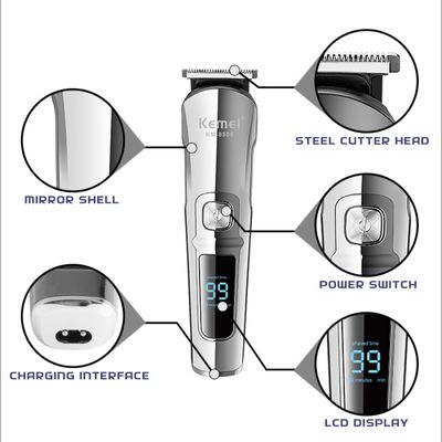 Kemei KM-8509 Waterproof Hair Clipper and Beard Trimmer for Men_img_2