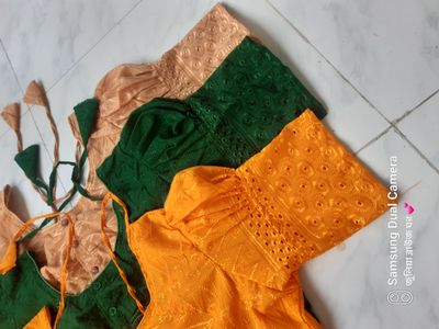চিকেন থ্রি ঘটি হাঁফ হাতা ব্লাউজ_img_9